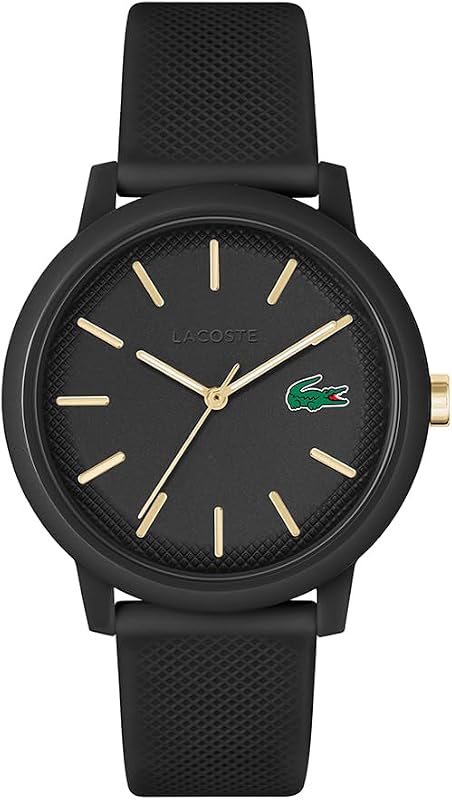 Orologio Analogico al Quarzo da Uomo Collezione LACOSTE.12.12 con Cinturino in Silicone Nero - 2011233