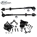 DLZ 4 Pcs Front Suspension Kit-2 Lower Ball Joints 2 Inner Outer Tie Rod End Assembly Compatible with 1998-2007 Beetle 1999-2006 Golf 1999-2005 Jetta