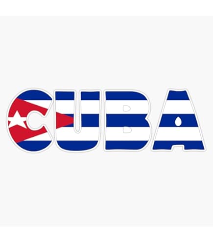 Cuba Flag Vinyl Stickers Set - 10 Decals For Car Bumper, Laptop, Bike & More