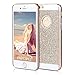 iPhone 6s Plus Case, Imikoko Fashion Luxury Protective Hybrid Beauty Crystal Rhinestone Sparkle Glitter Hard Diamond Case Cover for iPhone 6s/6 Plus (Bling Rose Gold) (Gold)