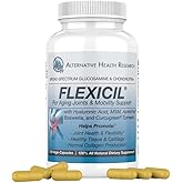 Flexicil Advanced Joint Mobility & Support | Glucosamine, Chondroitin, MSM, Hyaluronic Acid, Turmeric, Boswellia | Broad-Spectrum Bio-Enhanced Ingredients | 120 Vege-Capsules | 30-Day Supply