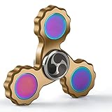 Premium Fidget Spinner Metal, Aluminum, Alloy with Hybrid Ceramic Bearings for long spinning times (4-6 minutes)