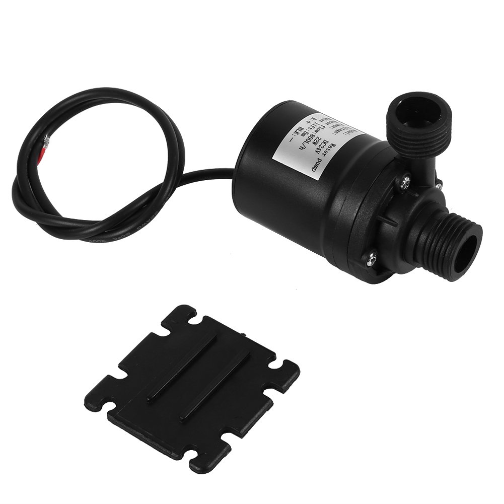 naixue DC 24V Hot Water Circulation Pump Solar Energy Brushless Motor Aquarium Submersible Low Noise 800L/H 5M