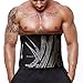 Actervate - Waist Trimmer Belt Black 50 inch, Slimmer Belt & Sweat Belts for Women and Men - Best Belly Burner Belt, Waist Belt, Back Support, Abs Workout, Slimming & Weight Loss Belt. Mini Sauna Suit