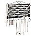 JackCubeDesign Wall Mounted Jewelry Organizer, Earring Necklace Bracelet Holder Display Hanger with 117 Holes & 12 Hooks (Black, 16.54 x 12.2 x 0.75 inches) - MK319A