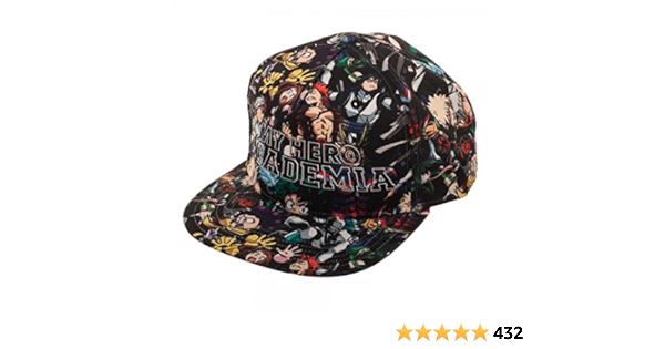 My Hero Academia High Density Print Sublimated Snapback Baseball Cap Amazon Ca Clothing Shoes Accessories