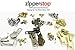 Zipper Repair Kit Solution Metal YKK® Assorted 29 Sets of #3, #4.5, #5, and #10 Metal Sliders in Nickel, Brass, Antique Include #3, #5, #10 Top - Bottom Stops Both Nickel - Brass (Made in USA)