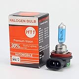 HYB H11 Ultra High Performance Halogen Headlight Bulb (Pack of 2) 6000K