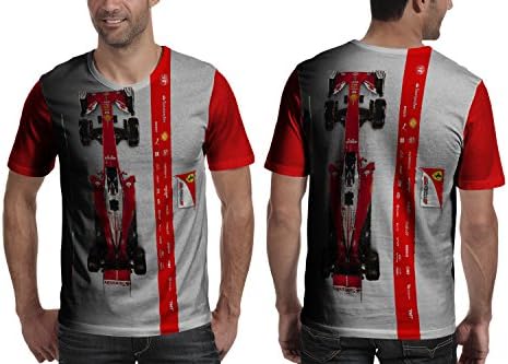 F1 Formula 1 Racing Car Man Fullprint T-shirt & Zipper Hoodie S-XXXL Size! (T-shirt, Small)