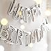 Outgeek Happy Birthday Balloons, Happy Birthday Banner Foil Letters Balloons Mylar Balloons for Birthday Party Decoration