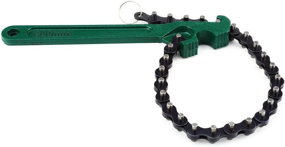 Cl/&eacute; /&agrave; cha/&icirc;ne 12 pouces//8 pouces en option Type de cha/&icirc;ne de voiture Cl/&eacute; /&agrave; filtre /&agrave; essence Cl/&eacute; Outil de retrait r/&eacute;glable 12 inch