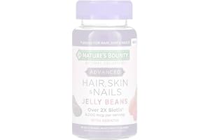 Nature's Bounty Hair, Skin and Nails VitaBeans, with Biotin & Vitamins A, C, & E, 80 Chewables