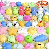 FLY2SKY 45Pcs Mochi Squishy Toys Mini Squishies