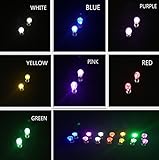 Jofan 7 Pairs Light up LED Earrings Glowing Ear Drop Crystal Pendant Glow Studs Light up Toys