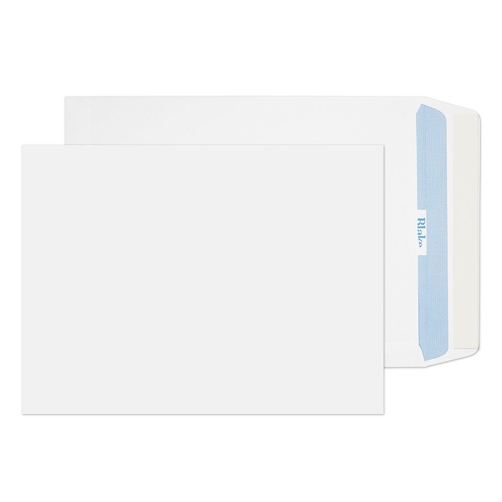 Blake Office 305 x 229 mm 120 gsm American Size 10 1/2 Peel and Seal Pocket Envelopes (39315) Ultra White Wove - Pack of 250