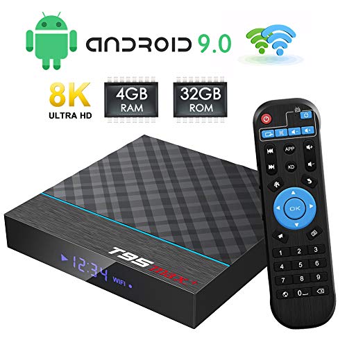 TUREWELL-Android-Box-T95-MAX-Android-90-TV-Box-Amlogic-S905X3-Quad-Core-cortex-A55-4GB-RAM-32GB-ROM-Media-Player-with-8K-BT40-24G50GHz-Dual-Band-WiFi