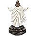 Jesus on Rock Statue with Inscribed Bible Verse From Matthew 11:28 for Decorative Christian Home Decor Sculptures As Spiritual Table Decorations Or Divine Religious Gifts for Easter and Christmas