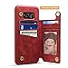 Samsung Galaxy S8 Plus Card Holder Case, Galaxy S8 Plus Wallet Case Spaysi(TM) Slim, Galaxy S8 Plus Folio Leather case 2017, Gift Box, for Galaxy 8 Plus (Red)