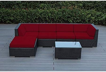 Amazon Com Ohana 6 Piece Outdoor Patio Furniture Sectional