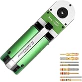 JRready Pneumatic Crimp Tool YJQ-W7Q Air Power Four-Indent Crimp Tool for Solid Contacts 16-28AWG Air Powered Wire Terminal Crimper Machine Equivalent of YJQ-W7A