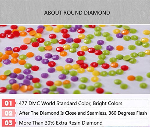 5D Diamond Painting, Full Drill 5d Diamond Painting Kit for Kids Rhinestone Embroidery Cross Stitch Arts Craft, Cute Insect 11x11 inches (Framed Canvas)