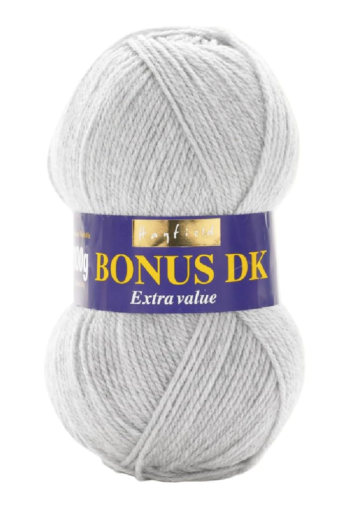 Sirdar Hayfield Bonus DK Double Knitting, Light Grey Mix (814), 100g — image 1
