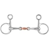 Shires Hanging Cheek with Copper Lozenge | Copper lozenge promotes salivation hanging cheek poll pressure stainless, 5 and 5.5 inch