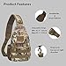 Men's Tactical Sling Bag Chest Shoulder Molle Small Daypack Backpack for Outdoor Cycling Hiking Camping Trekking by Saigain