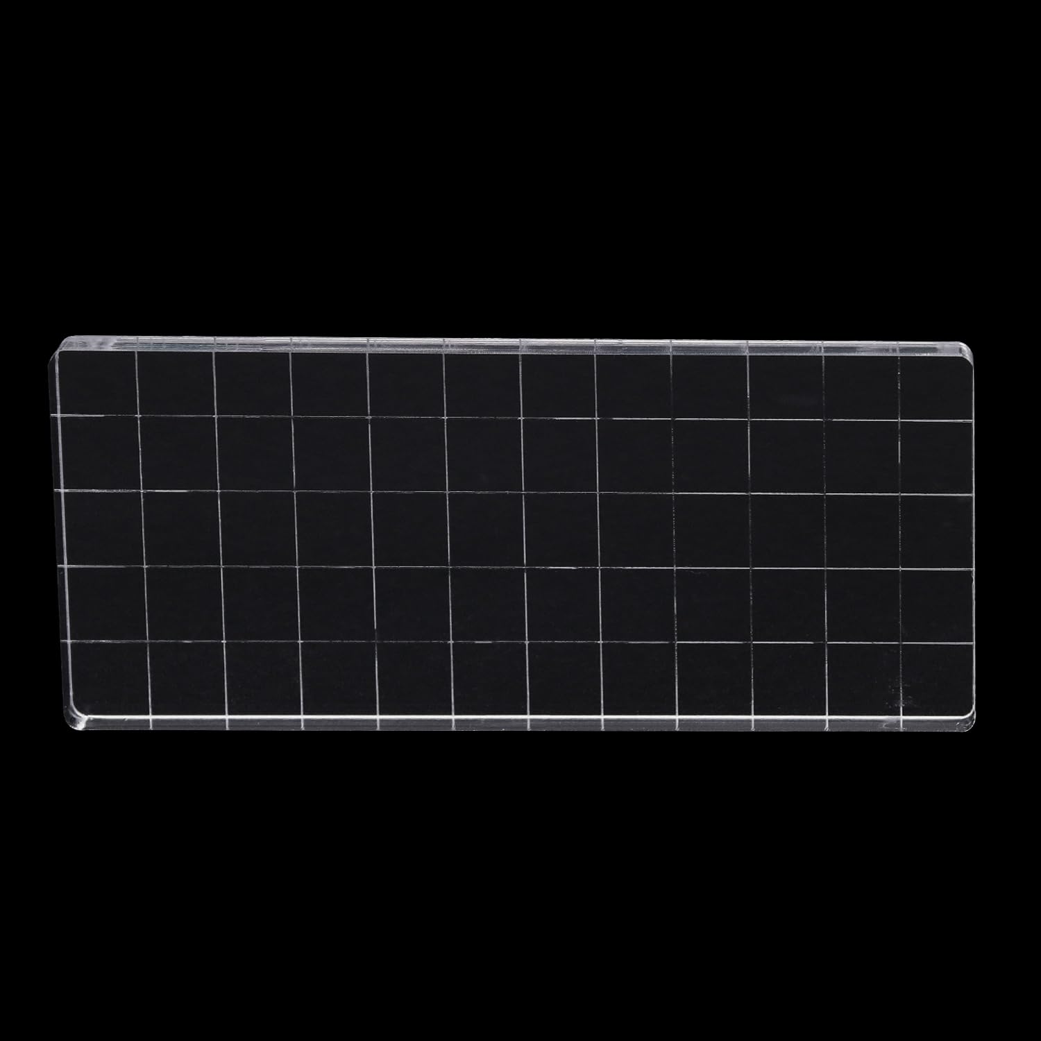 Hosifiy Acrylic Stamp Set - Transparent Blocks, 5 x 12 cm, Grid Lines, For Scrapbooking & Card Making