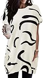 Womens Tops for Leggings Print Tunic T Shirts Short