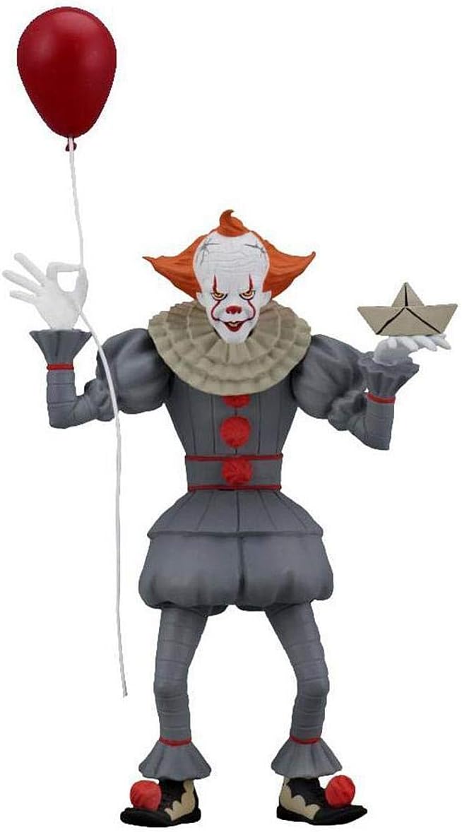 NECA 45469 Action Figure, Stylized Pennywise, Red and White, OS