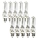 Sterl Lighting –100 Watt Sconce Halogen Light Bulbs T4 JD E11 Mini Candelabra Base Long Lasting High Output Chandelier Pendant Cabinet or Table Lamp 120V 2.56 Inch 1500Lm 2700K WW Clear – 10 Pack