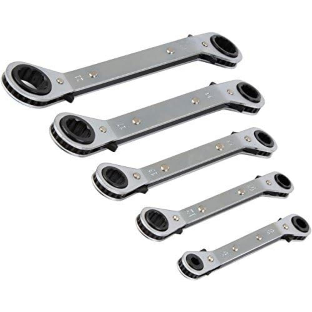 Olympia Tools 5 Pieces Offset Ratchet Combination Wrench