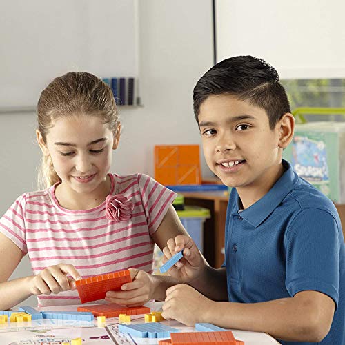 hand2mind Foam Base Ten Blocks for Kids Ages 811, Base 10 Units, Rods