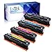 LxTek Compatible Toner Cartridge Replacement for Canon 131 131H to use with ImageClass MF624Cw MF8280Cw MF628Cw LBP7110Cw MF8230Cn LaserJet Pro M251nw M276nw (1Black, 1Cyan, 1Magenta, 1Yellow, 4-Pack)