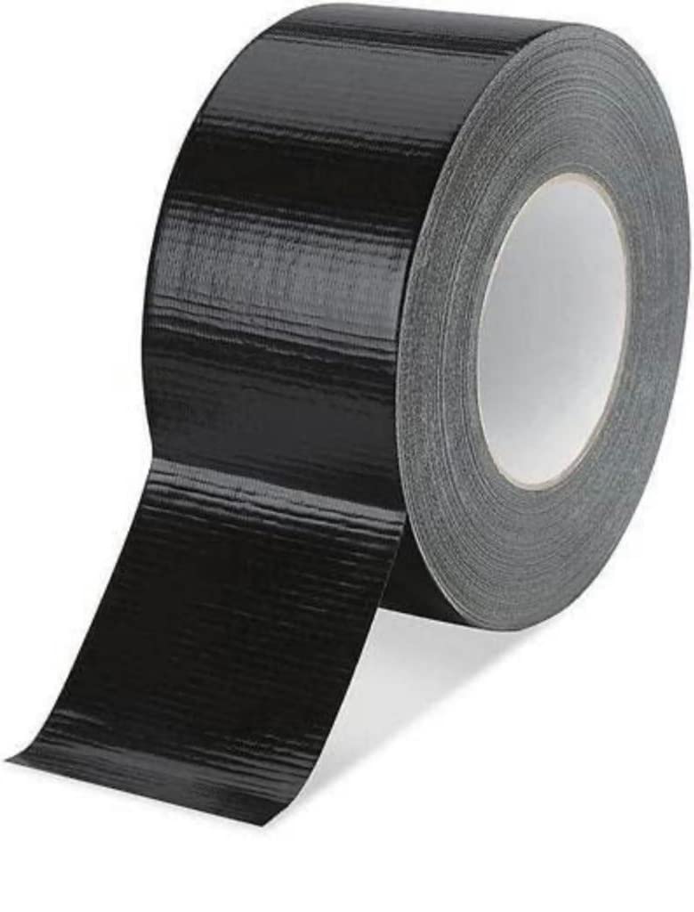 Udyana Black Duct Tape 1 Pack, 48mm x 50m Heavy Duty Waterproof, Ideal for DIY, Garden, Builders and professional use