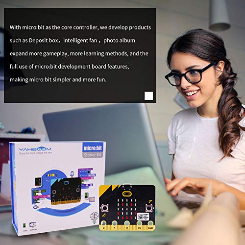 Yahboom Micro:bit Programmable Electronic Experiment Kit Graphic Coding STEM Education for Kids with Online Instruction Course (Micro bit Not Include) - Thumbnail 5