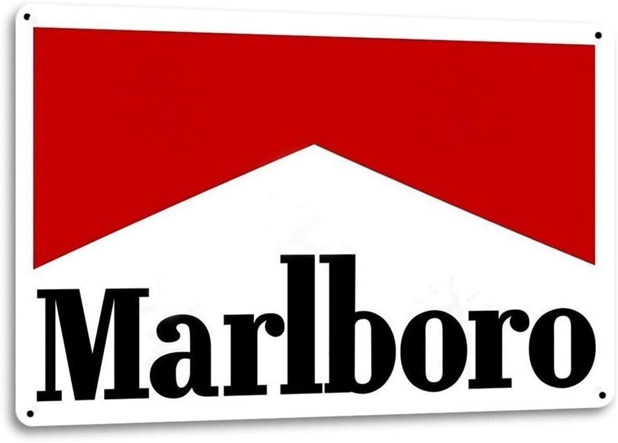 NNHG Tin Sign 8x12 inches Marlboro Cigarettes Tin Sign Metal Sign