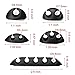 20 Pack Multipurpose Black Cable Clips Viaky Cord Management System, for Organizing Cable Cords Home and Office, Self Adhesive Cord Holders Desk Cable Organizer
