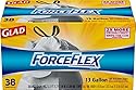 Glad ForceFlex Tall Kitchen Drawstring Trash Bags - 13 gallons - 38 ct