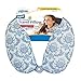 Cloudz Patterned Microbead Airplane Travel Neck Pillow. Customize Your Comfort and Support While Traveling on a Plane, Car, Bus or Train! - Blue Print