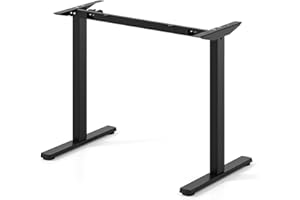 Giantex Electric Standing Desk Frame, Height Adjustable Table Legs w/Memory Controller & Hook, Sit Stand Desk Base for Home O