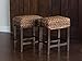 Bird Rock Home Seagrass Backless Counter Stool | Set of 2 | Handwoven | Natural Fibers | Fully Assembled