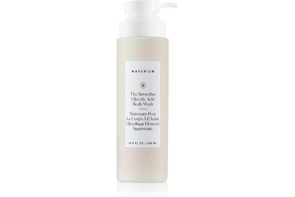 Naturium The Smoother Glycolic Acid Exfoliating Body Wash | With an AHA Blend of Glycolic & Lactic Acids, For Rough, Uneven S