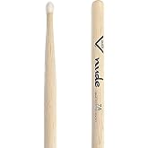 Vater 7A Hickory Drumsticks Pair, Nylon Tip