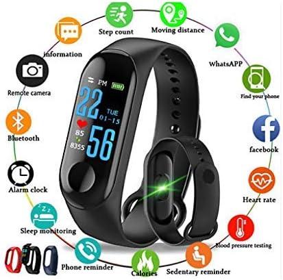 Skoril â¢ M3 Bluetooth Fitness Smart Health Band/Smart Fitness Band Compatible for All evice (Black)