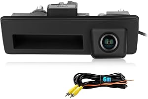 Backup Camera Tailgate Handle, Compatible with Volkswagen VW Tiguan Passat Touareg Audi A3 S3 S5 A4L A6L Q3 Q5 Q7, 140° Wide 