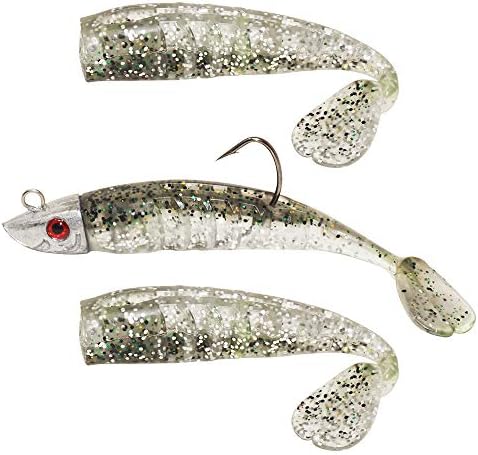 DAOUD Soft Lead Head Bait Fishing Lure Set with Hook Trolling Jigs Swimbait