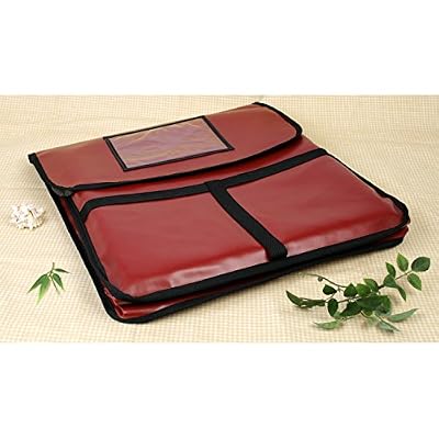Chef World Red Pizza Bag 20" X 20" Holds 2 of 18" Pizza Pies