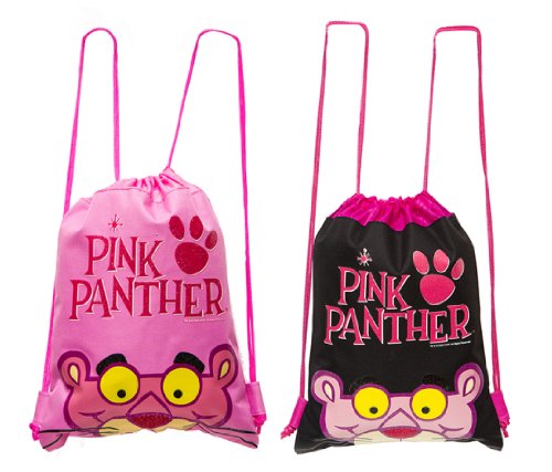 Pink panther drawstring backpack 2 pack